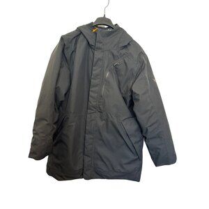 Under Armour Project Rock Mens XXL Black Puffer Coat Hooded Polyester Winter Jac